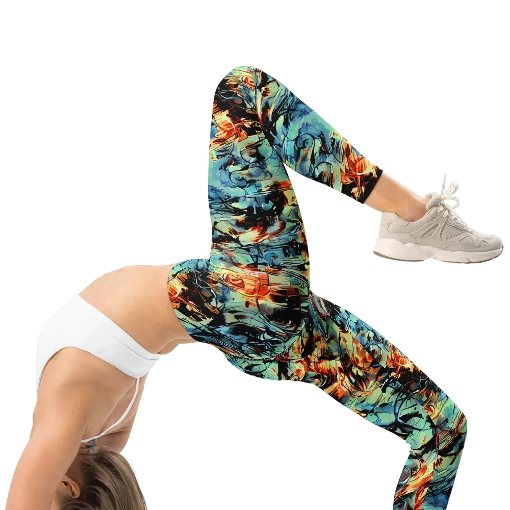 Tidal Flame on Leggings — Right