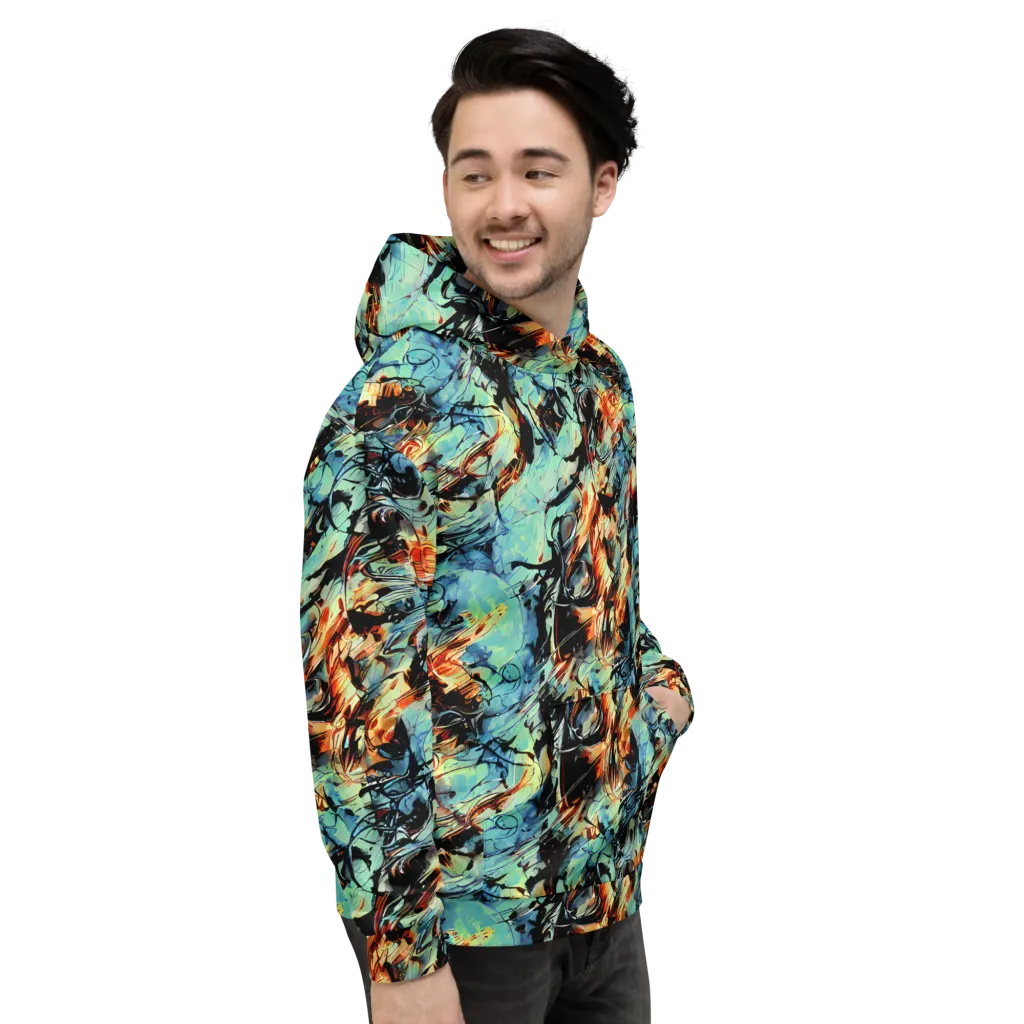 Tidal Flame on Hoodie — Right