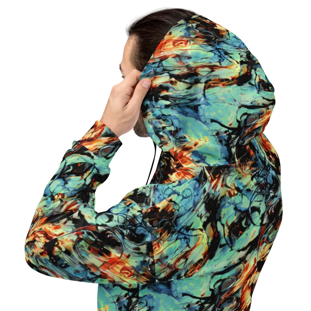 Tidal Flame on Hoodie — Back