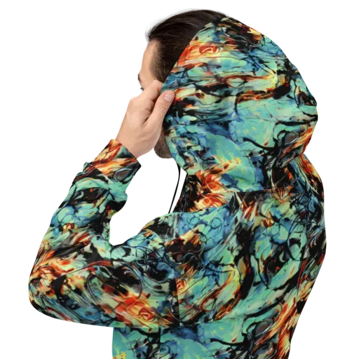Tidal Flame on a Hoodie