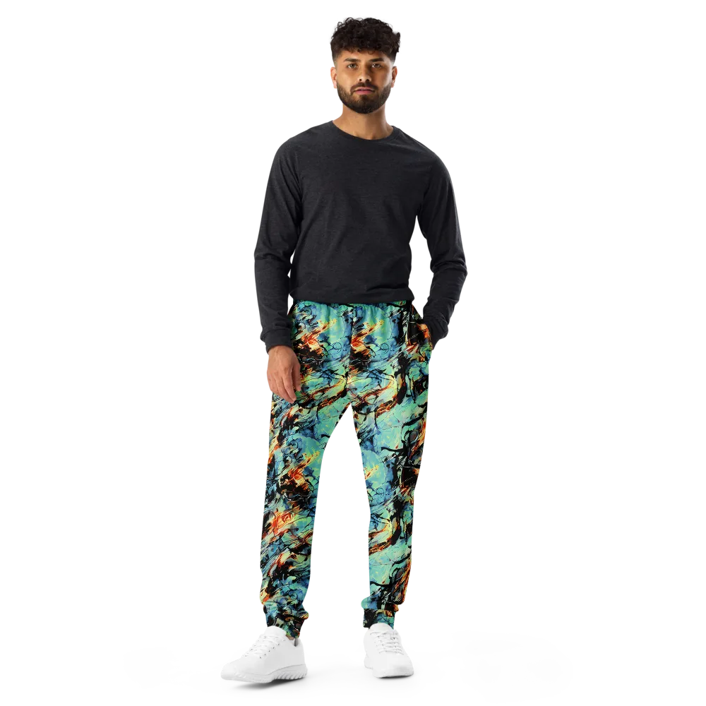 Tidal Flame on Men's Joggers — Front