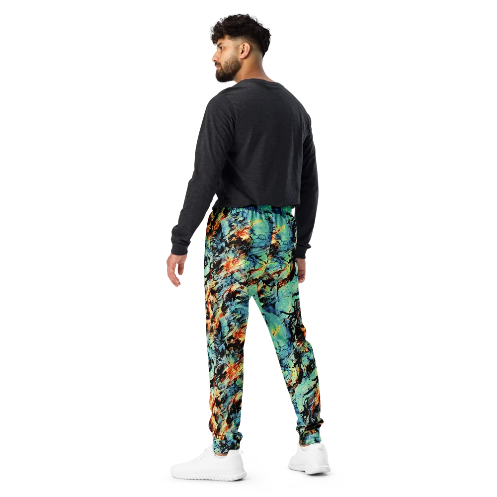 Tidal Flame on Men's Joggers — Back