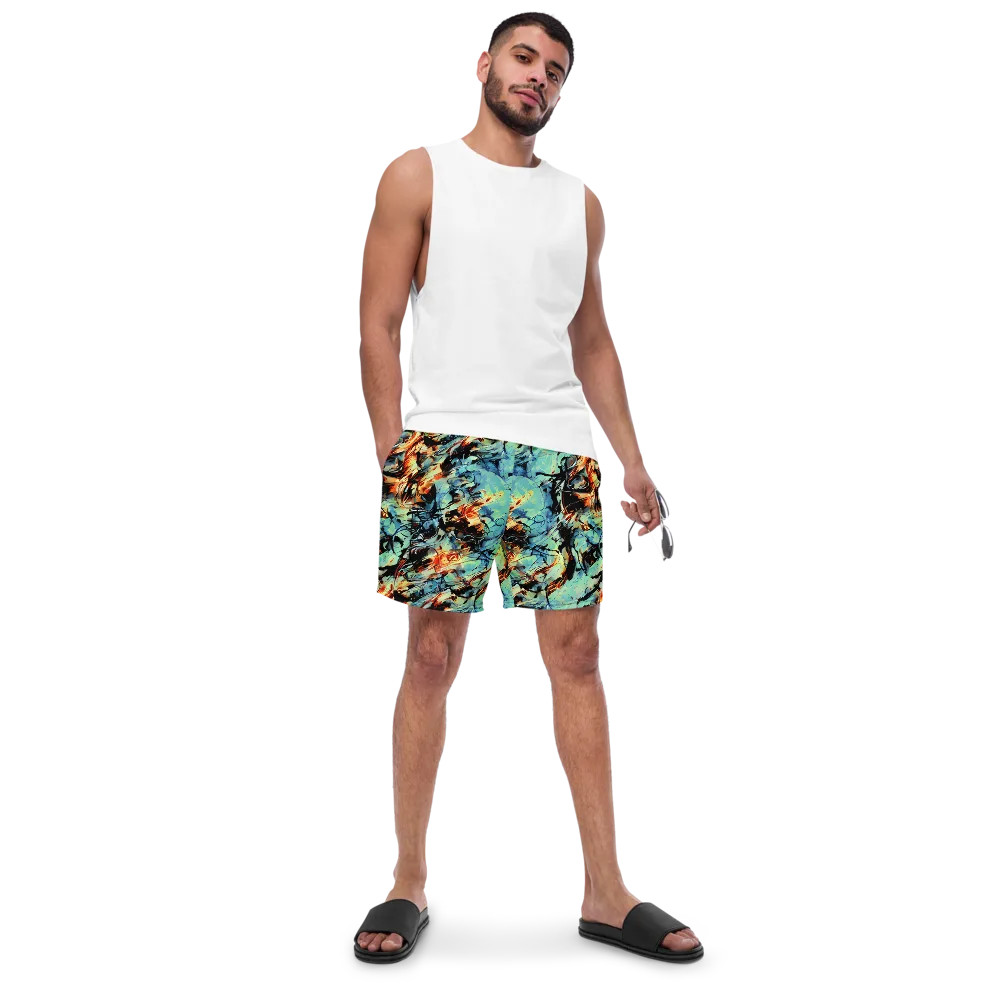 Tidal Flame on Swim Trunks — Front
