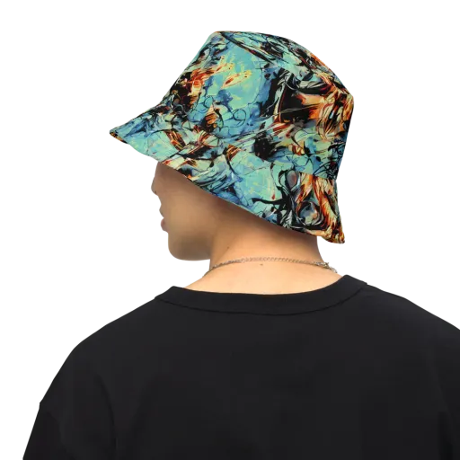 Tidal Flame on a Reversible Bucket Hat