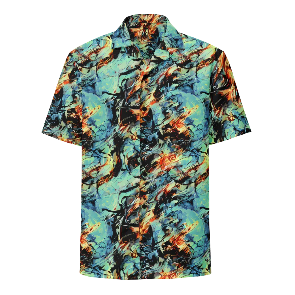 Tidal Flame on Button Shirt — Front