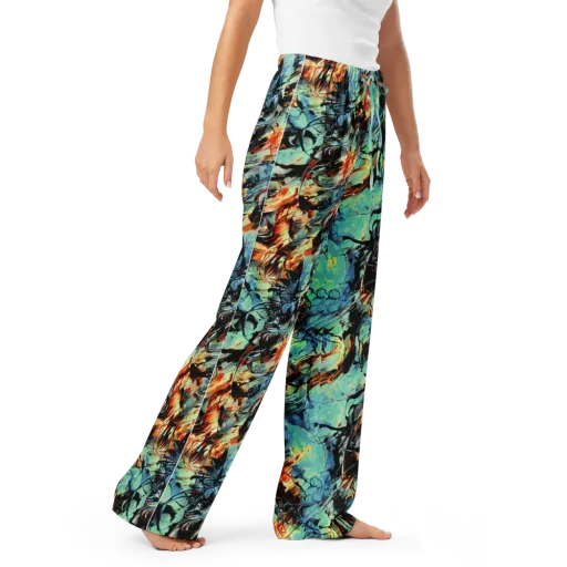 Tidal Flame on a Women's Pajama Pants