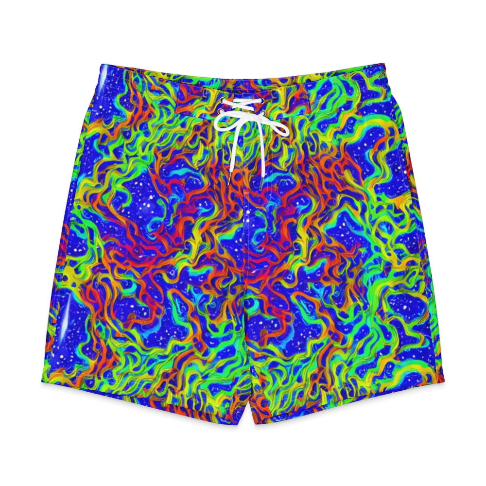 Cosmic Liquefaction on Men's Board Shorts — Front