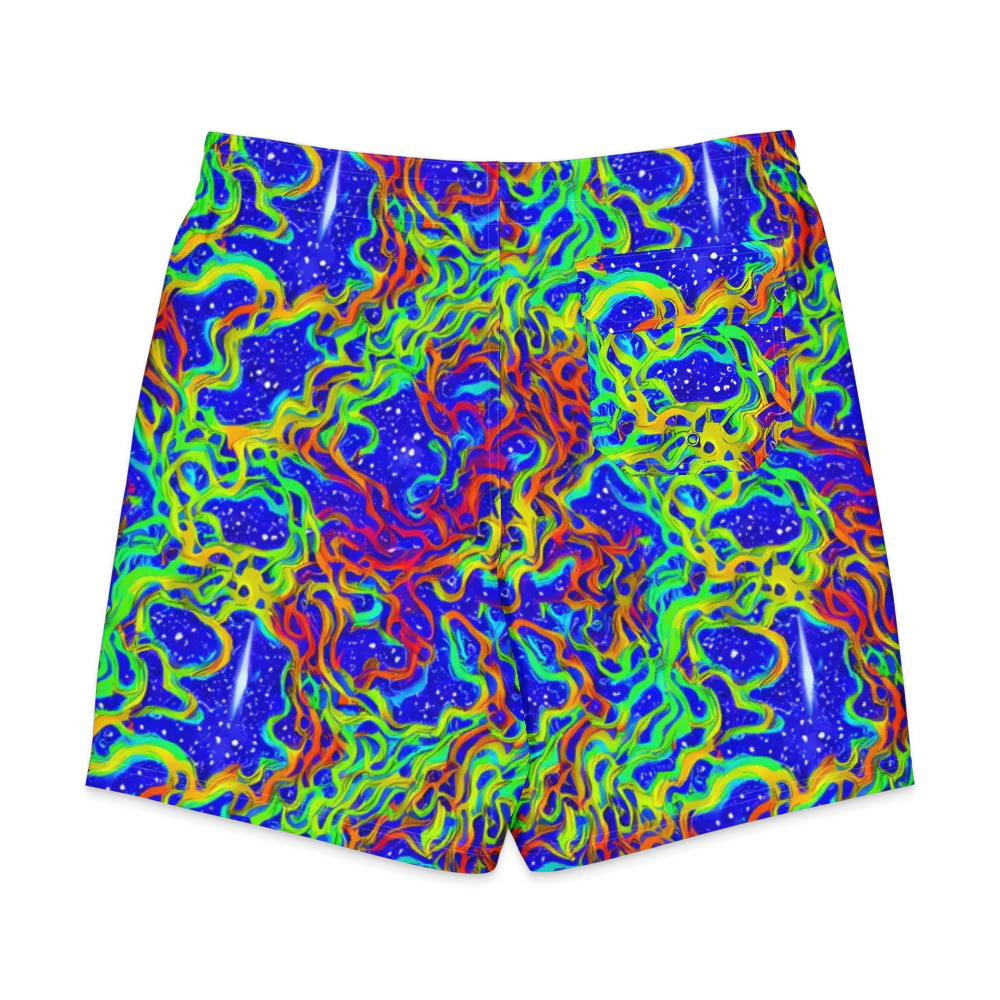 Cosmic Liquefaction on Men's Board Shorts — Back