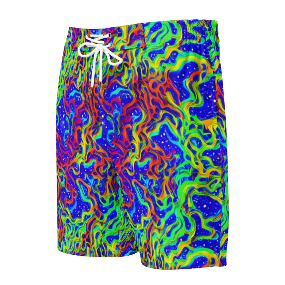 Cosmic Liquefaction on Men's Board Shorts — Front