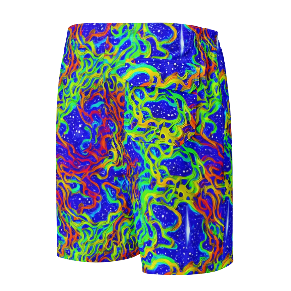 Cosmic Liquefaction on Men's Board Shorts — Back