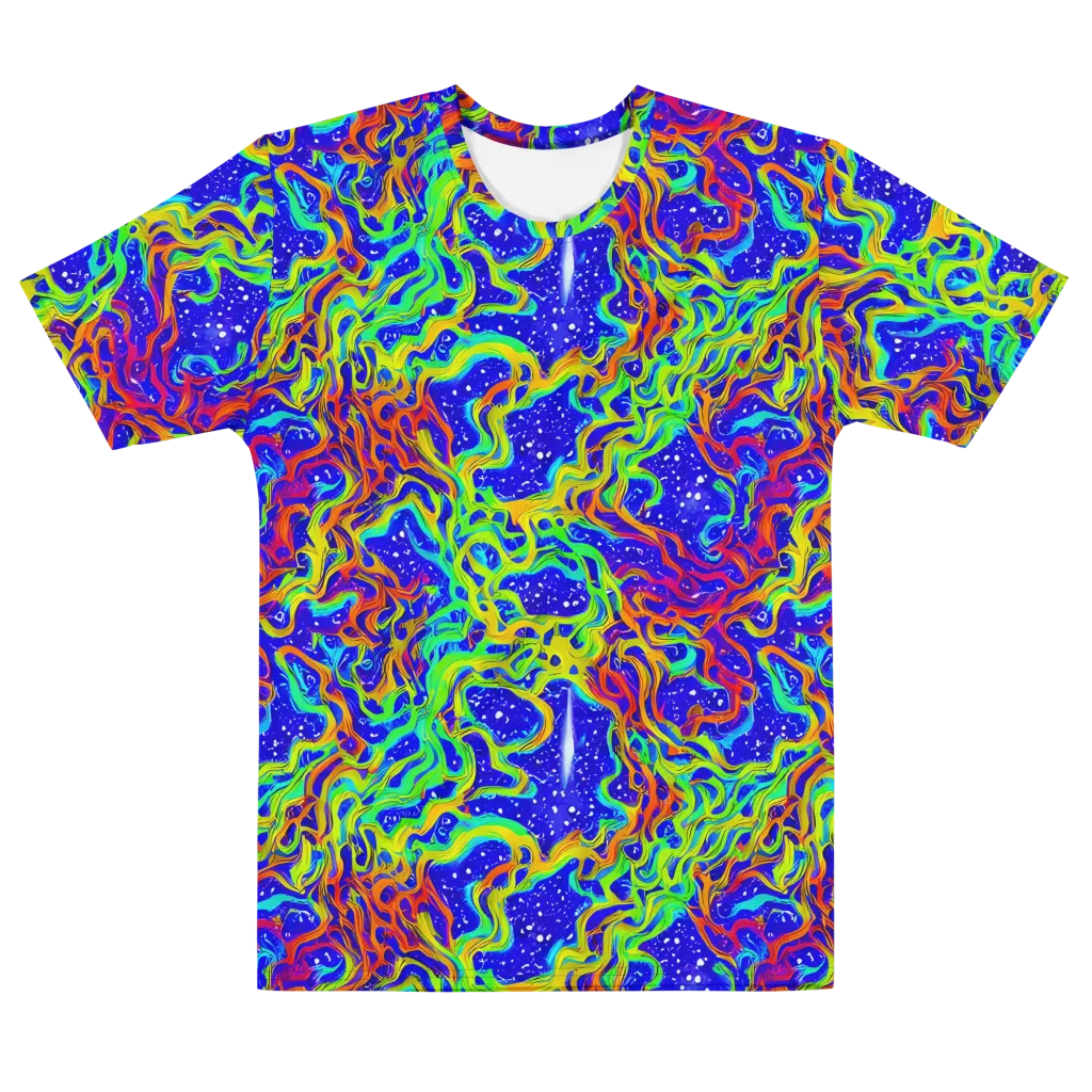 Cosmic Liquefaction on Men's Cotton Crew Neck T-Shirt — Front