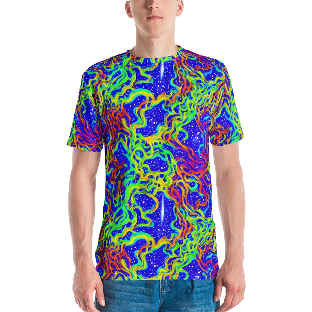 Cosmic Liquefaction on Men's Crew Neck T-Shirt — Front