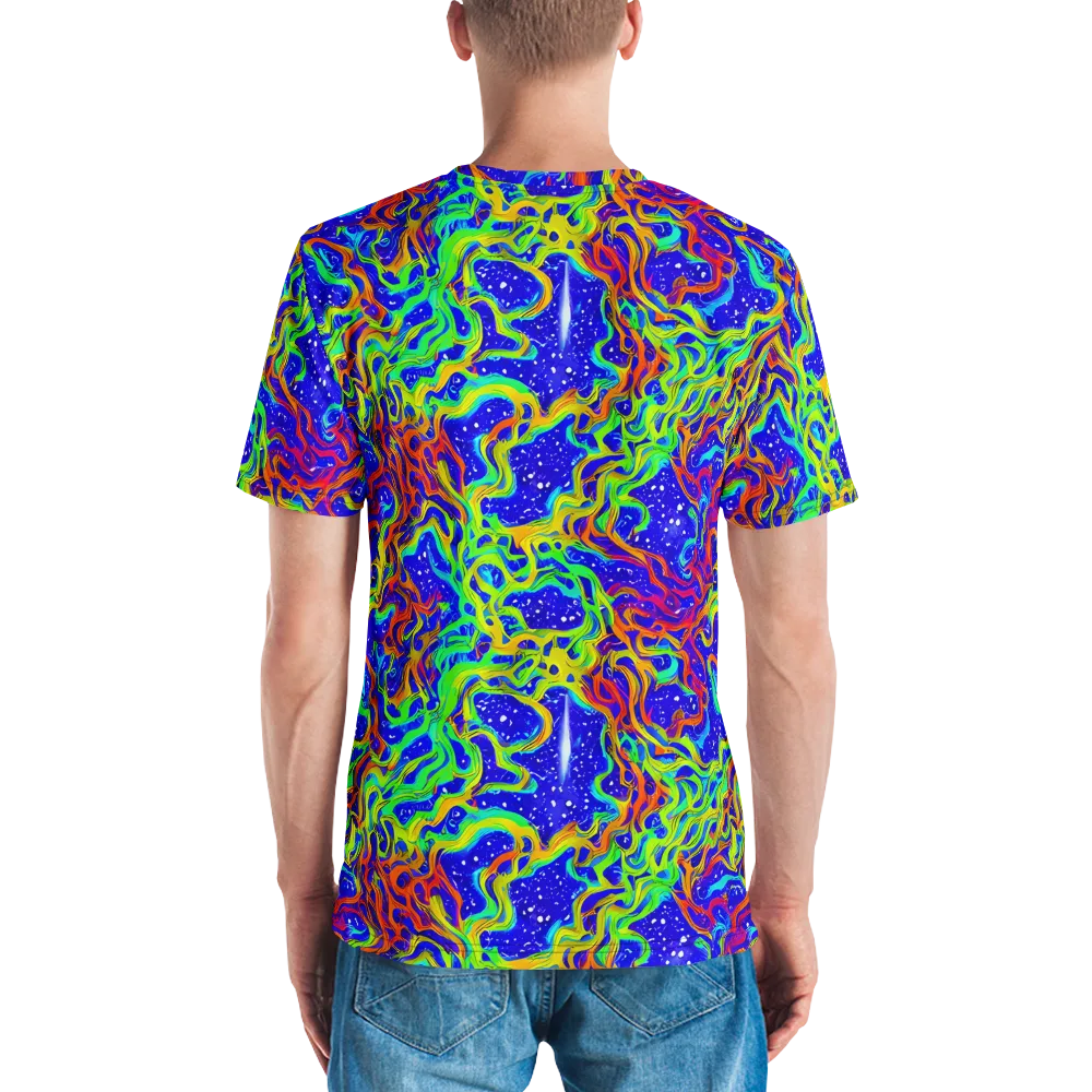 Cosmic Liquefaction on Men's Crew Neck T-Shirt — Back