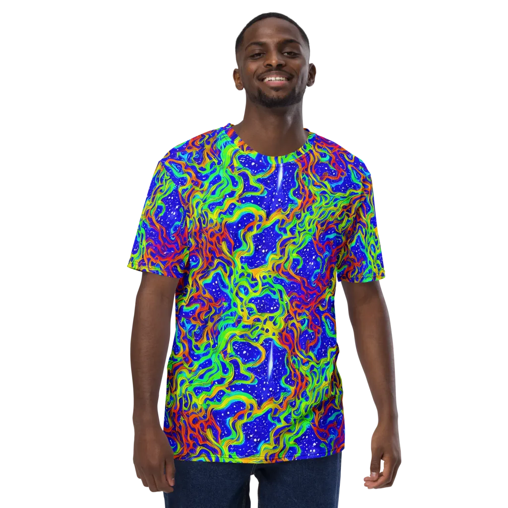 Cosmic Liquefaction on Men's Crew Neck T-Shirt — Front