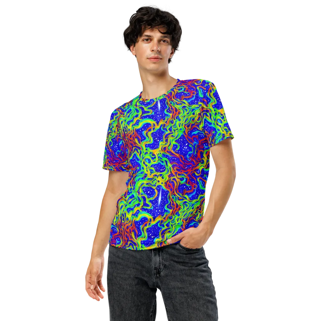 Cosmic Liquefaction on Men's Crew Neck T-Shirt — Front