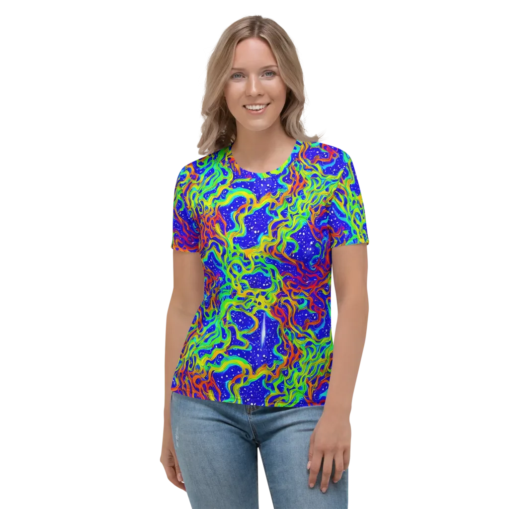Cosmic Liquefaction on Women's Crew Neck T-Shirt — Front