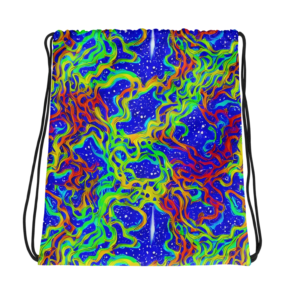 Cosmic Liquefaction on Drawstring Bag — Photo