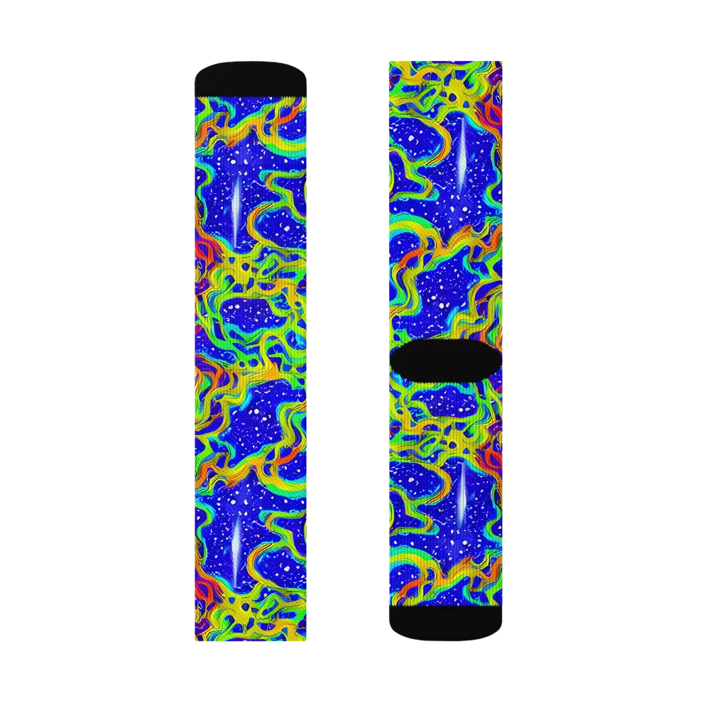 Cosmic Liquefaction on Socks — Left Sock