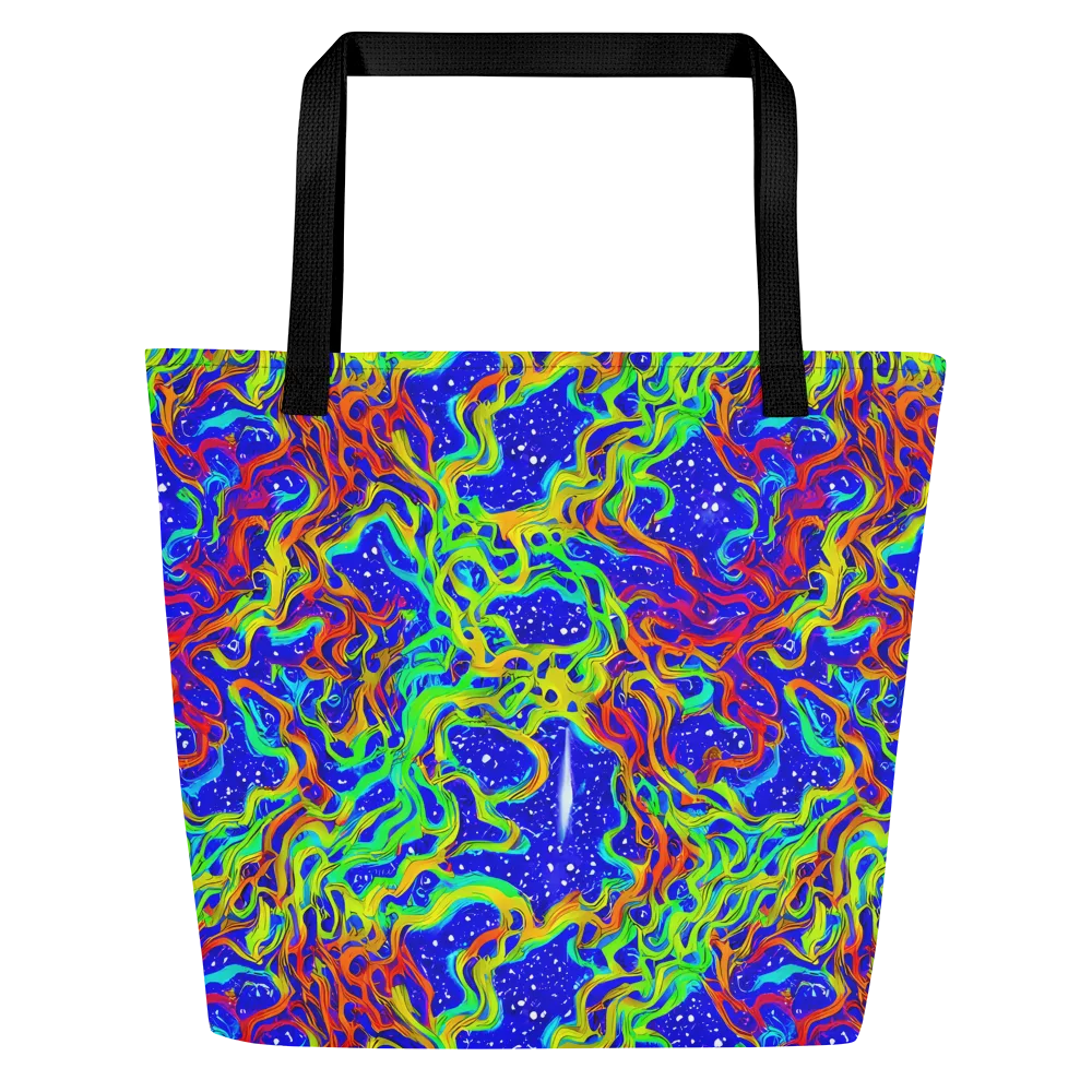 Cosmic Liquefaction on Large Tote Bag W/ Pocket — Front