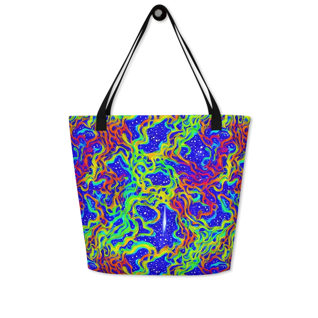 Cosmic Liquefaction on Large Tote Bag W/ Pocket — Front