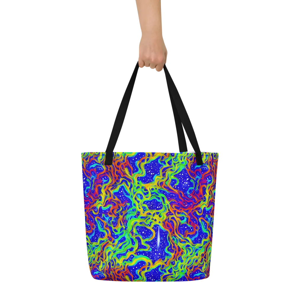 Cosmic Liquefaction on Large Tote Bag W/ Pocket — Front