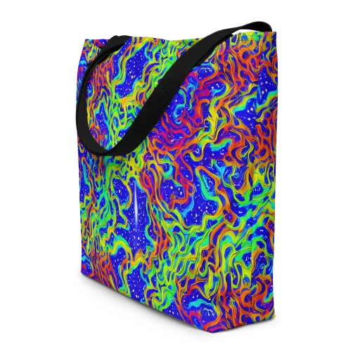 Cosmic Liquefaction on a Large Tote Bag W/ Pocket