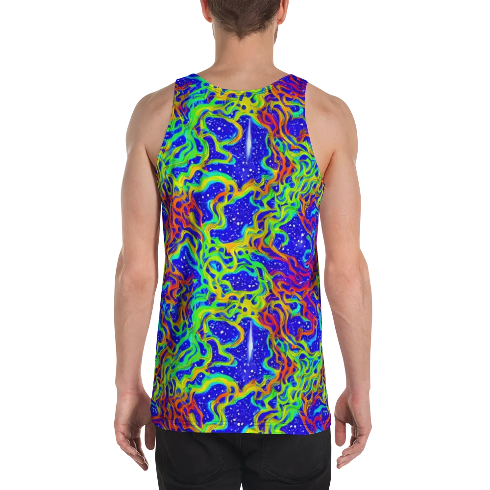 Cosmic Liquefaction on Men's Tank Top — Back
