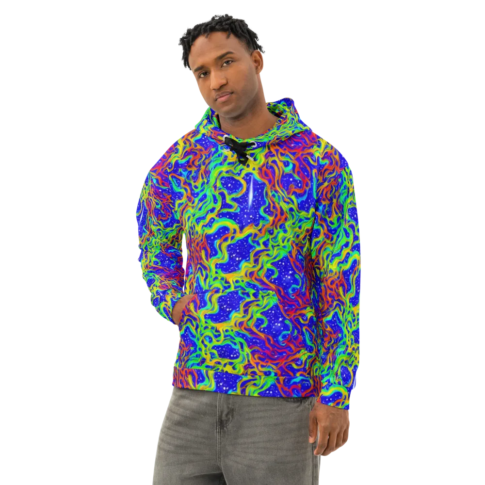 Cosmic Liquefaction on Cotton Hoodie — Left Front