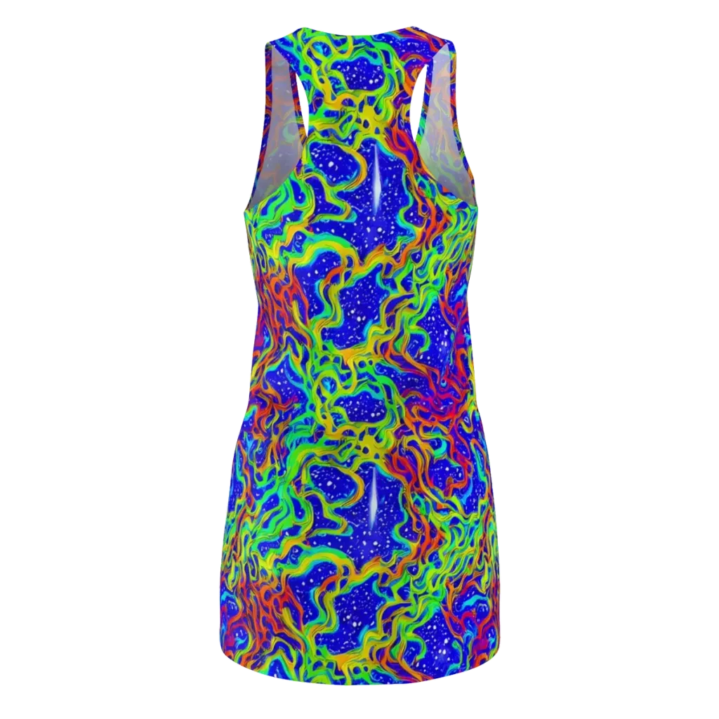 Cosmic Liquefaction on Racerback Dress — Back