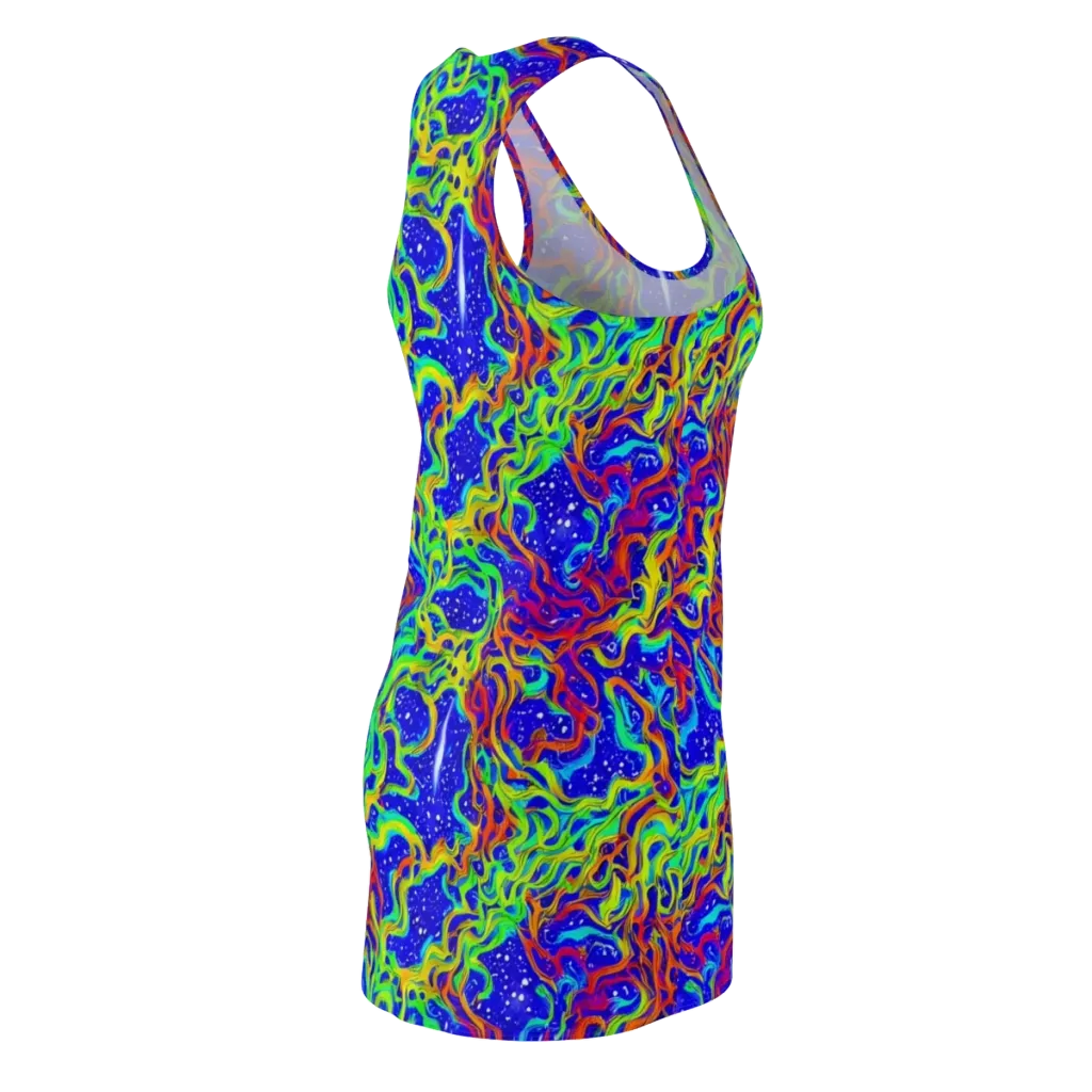 Cosmic Liquefaction on Racerback Dress — Back Side