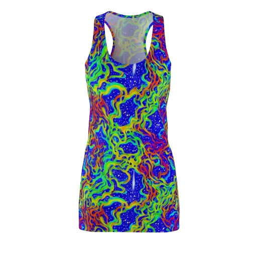 Cosmic Liquefaction on a Racerback Dress