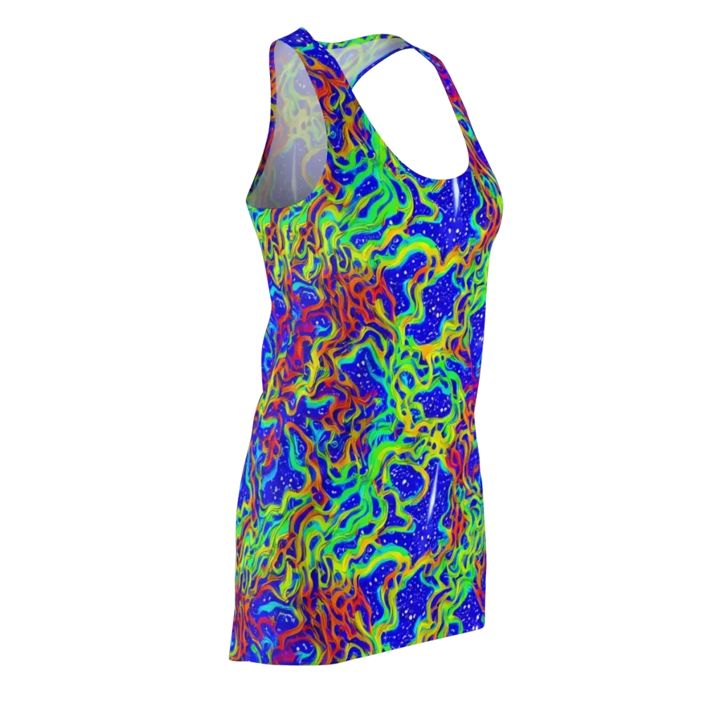 Cosmic Liquefaction on Racerback Dress — Front Side