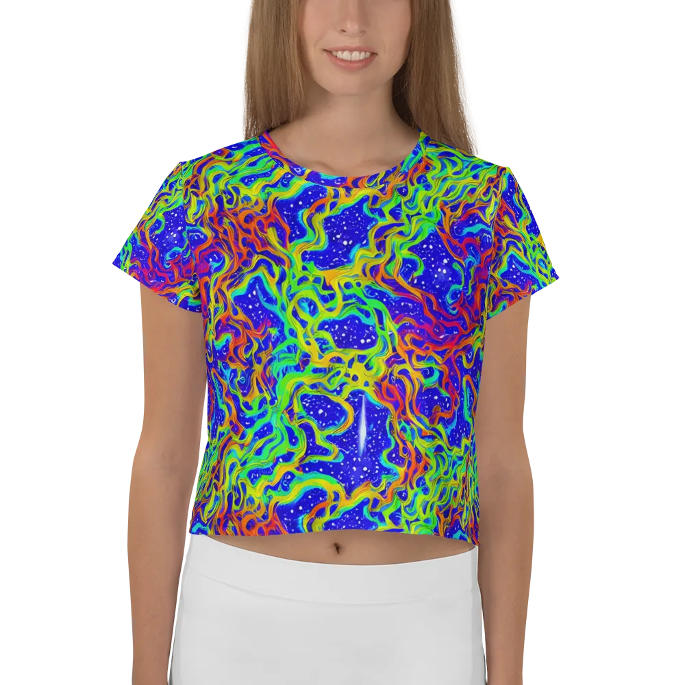 Cosmic Liquefaction on Crop Tee — Front