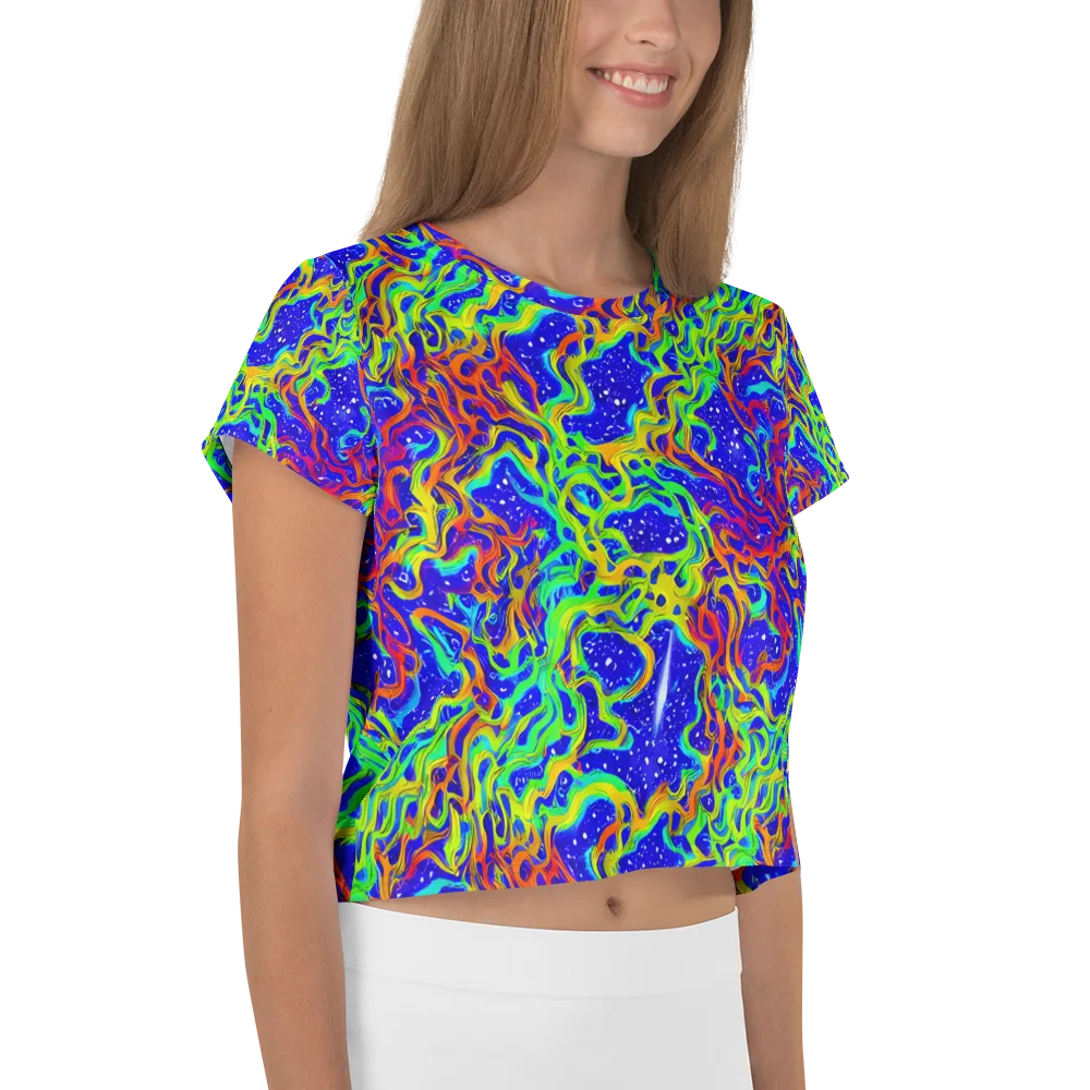 Cosmic Liquefaction on Crop Tee — Right