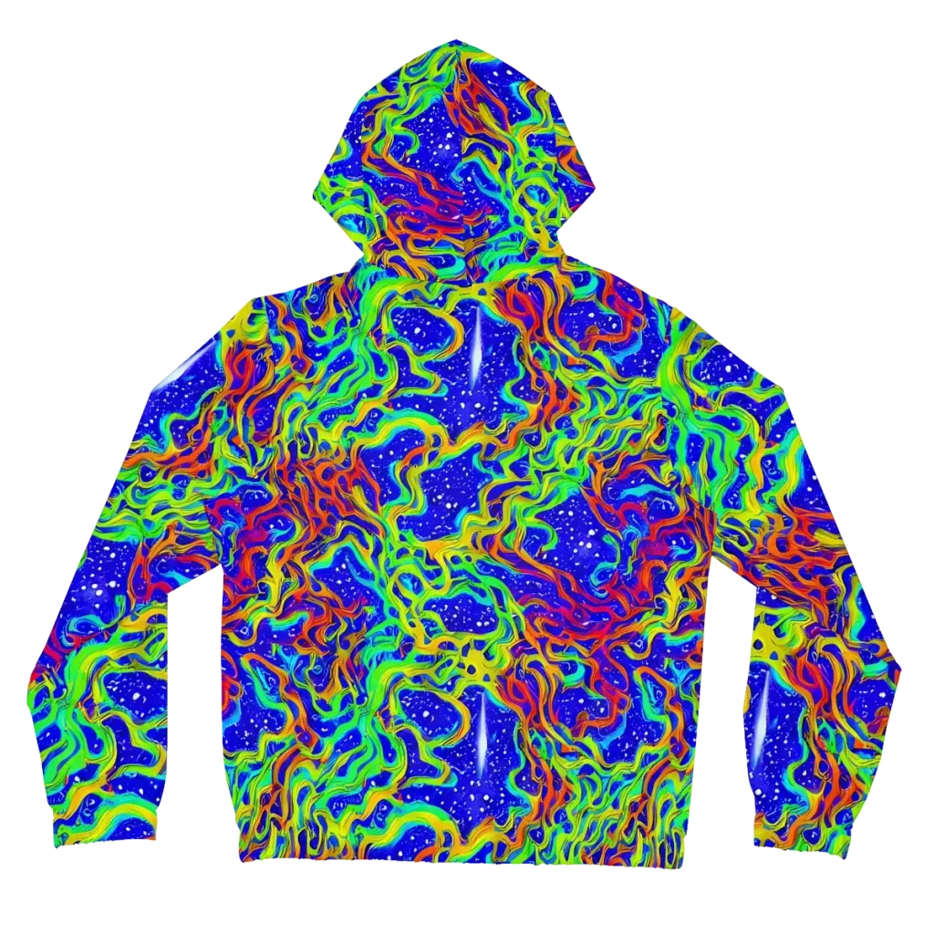 Cosmic Liquefaction on Women's Full-Zip Hoodie — Back