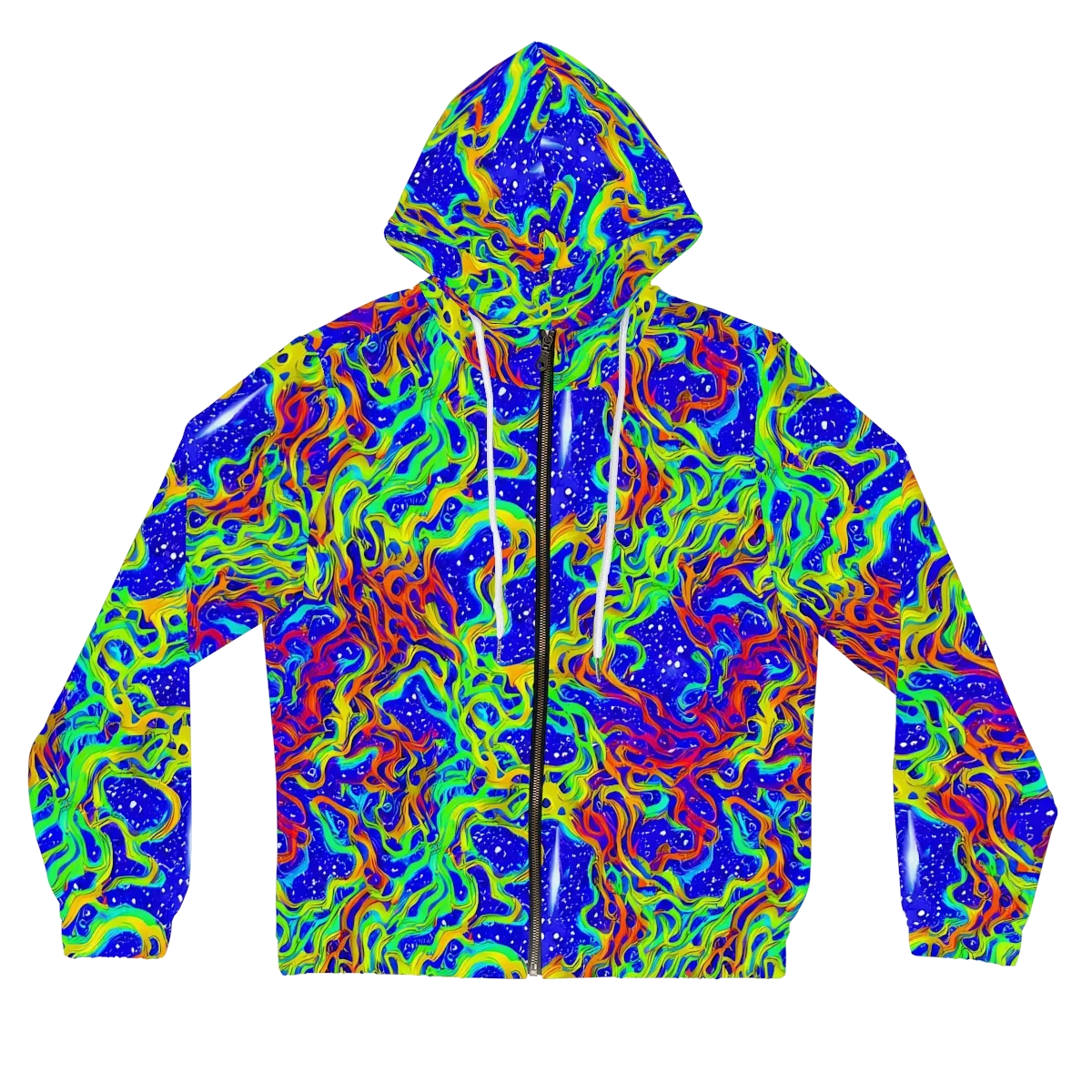 Cosmic Liquefaction on Women's Full-Zip Hoodie — Front