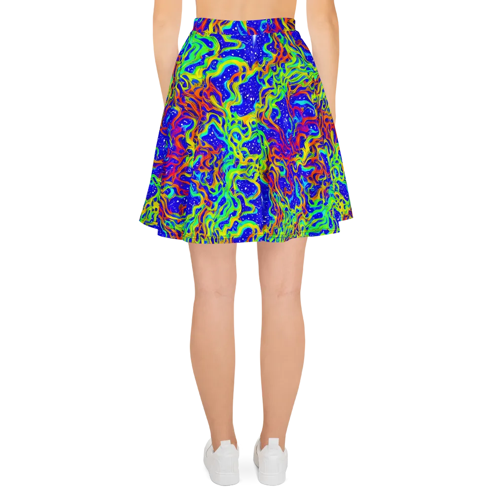 Cosmic Liquefaction on Skater Skirt — Back