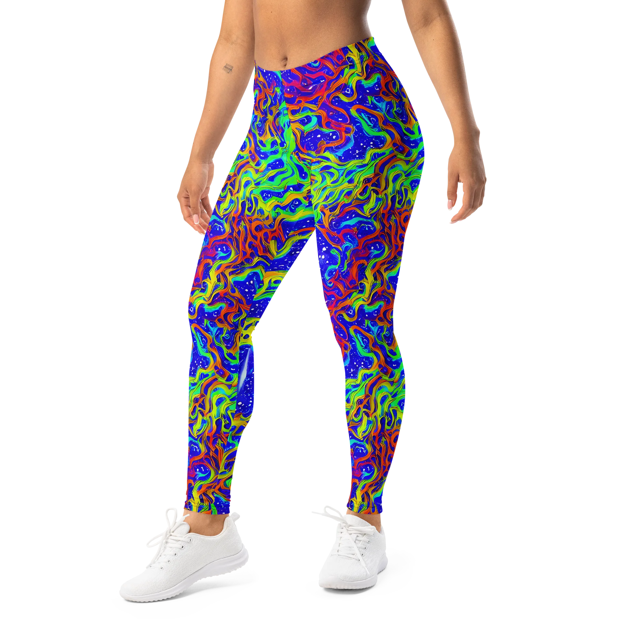 Cosmic Liquefaction on Leggings — Left Front