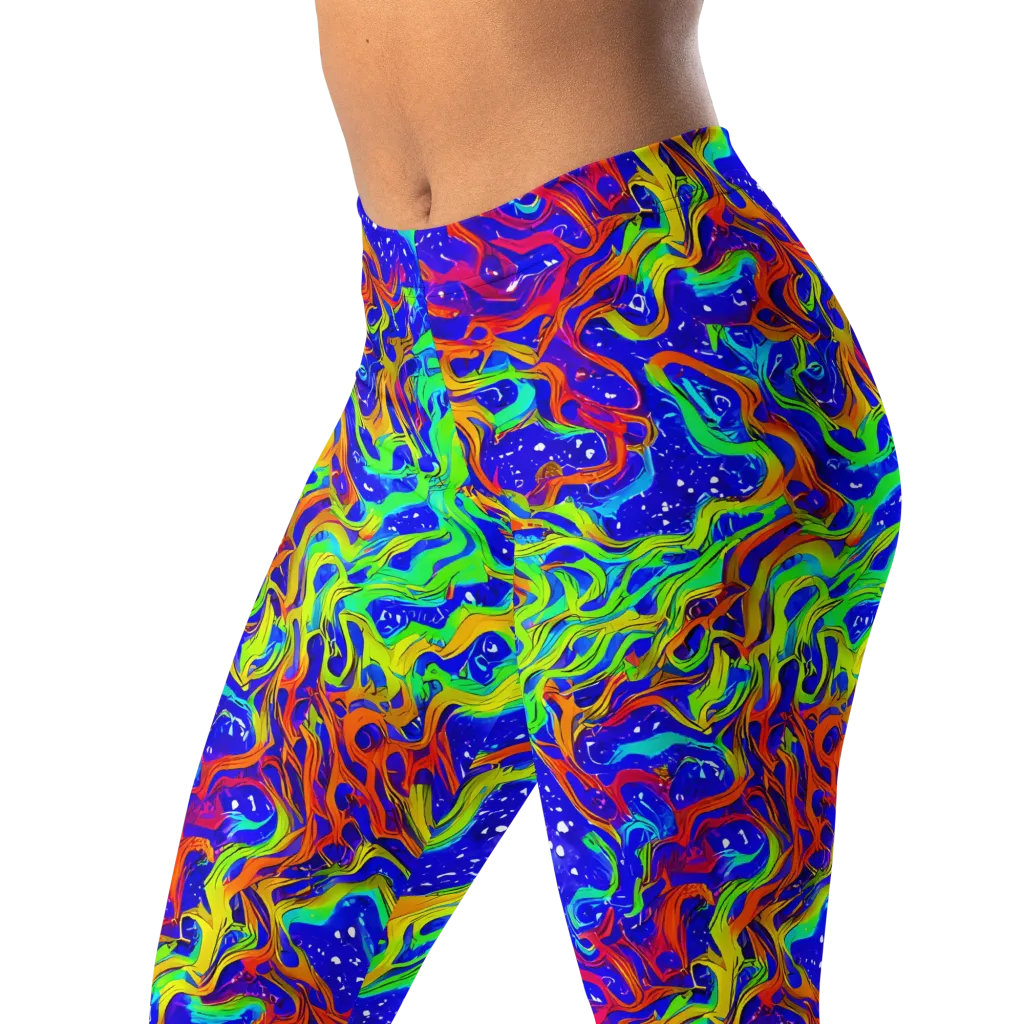 Cosmic Liquefaction on Leggings — Left Front