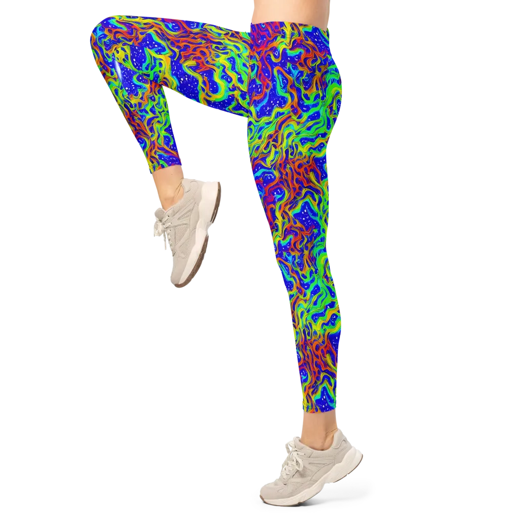 Cosmic Liquefaction on Leggings — Left