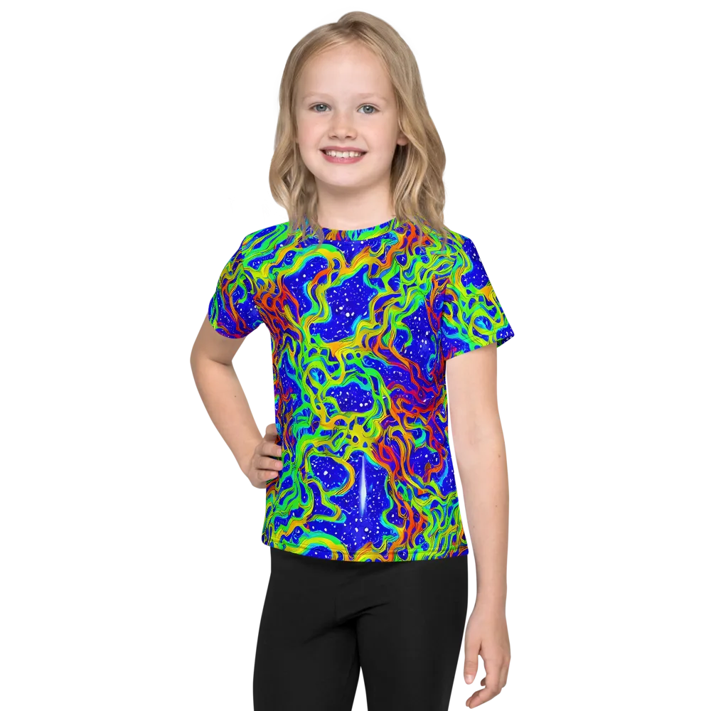 Cosmic Liquefaction on Kids Crew Neck T-Shirt — Front