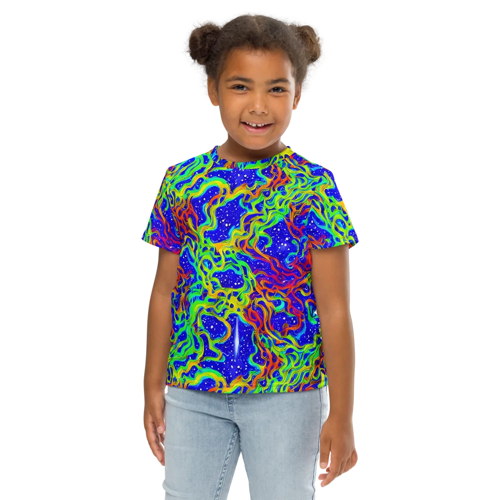 Cosmic Liquefaction on Kids Crew Neck T-Shirt — Front