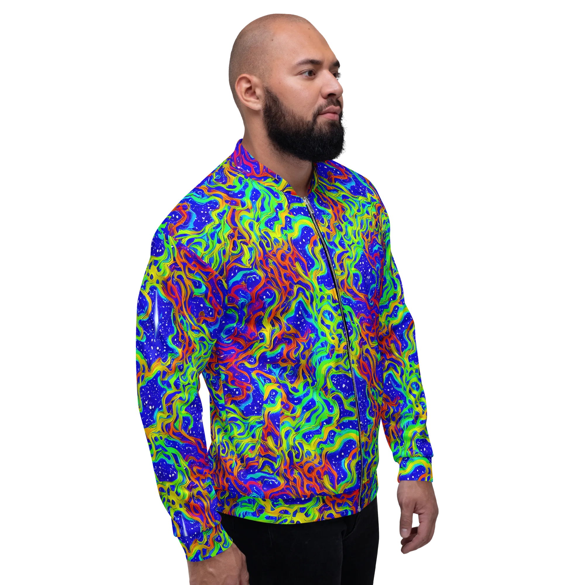 Cosmic Liquefaction on Bomber Jacket — Right