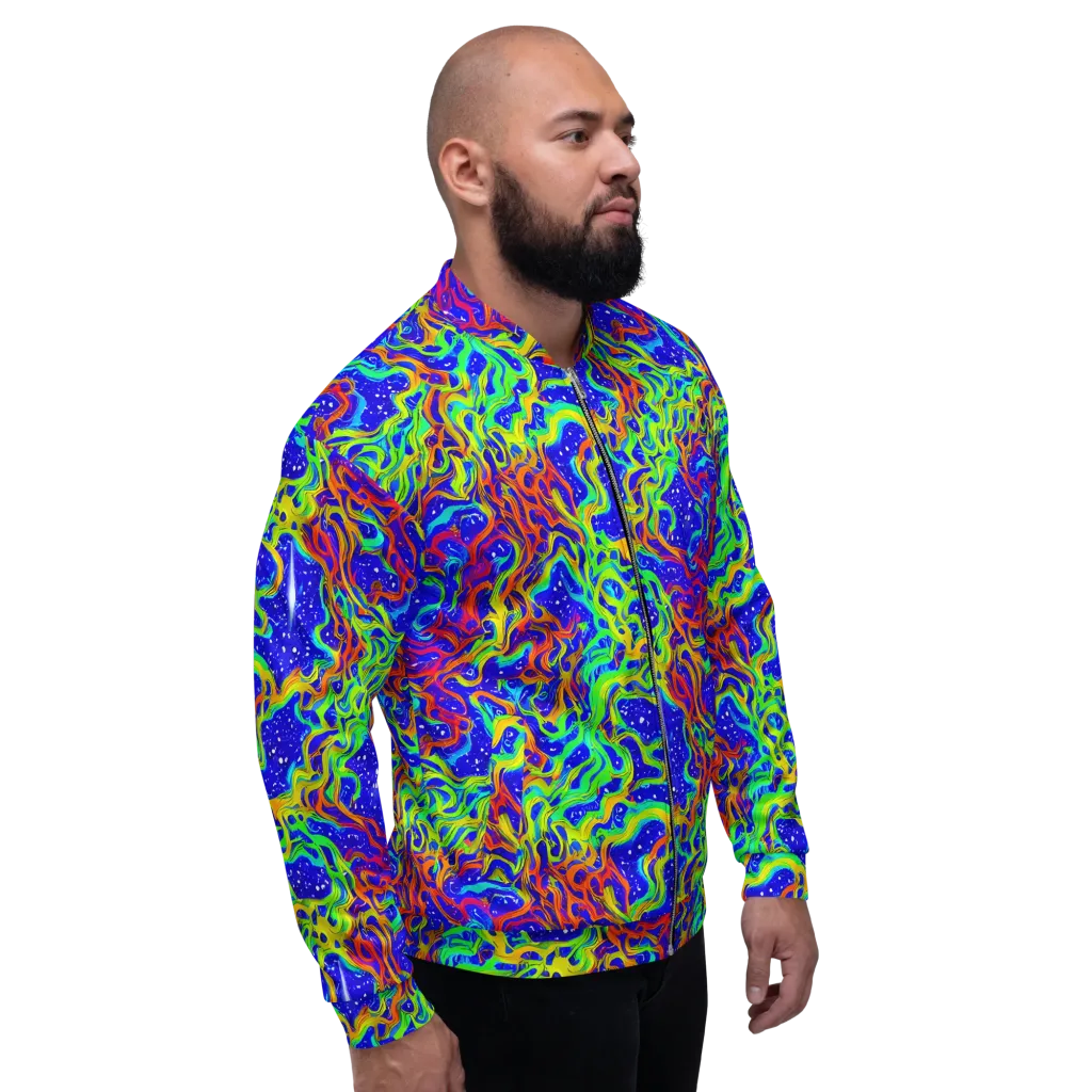 Cosmic Liquefaction on Bomber Jacket — Right