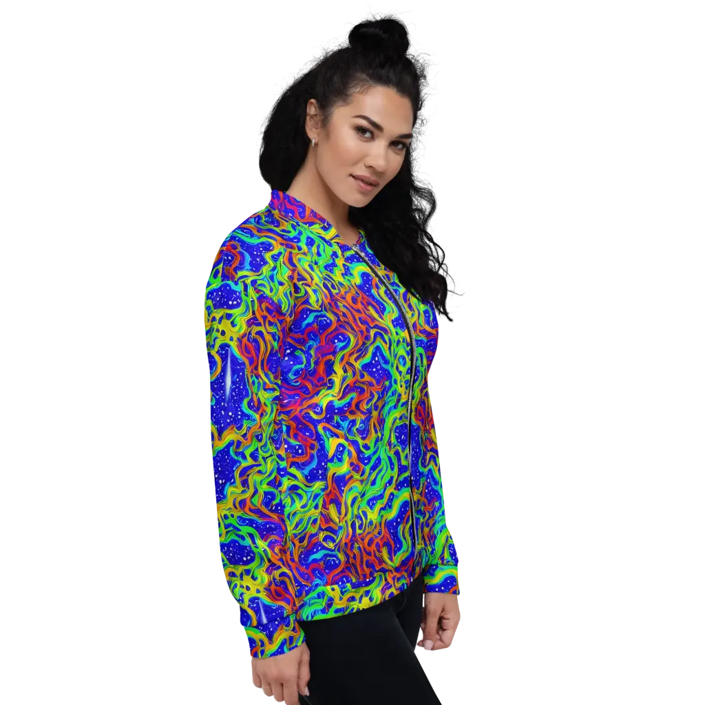 Cosmic Liquefaction on Bomber Jacket — Right