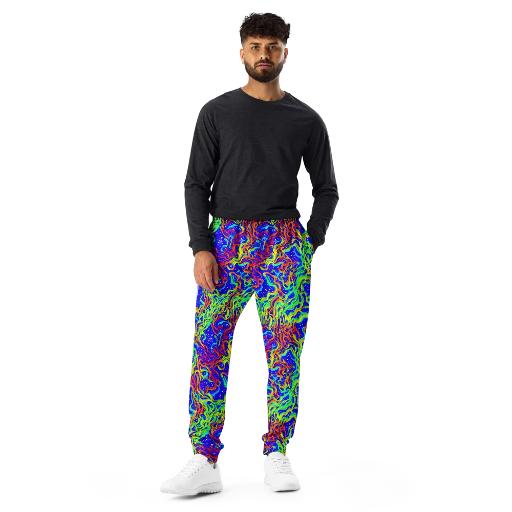 Cosmic Liquefaction on Men's Joggers — Front