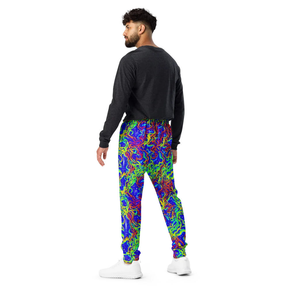 Cosmic Liquefaction on Men's Joggers — Back