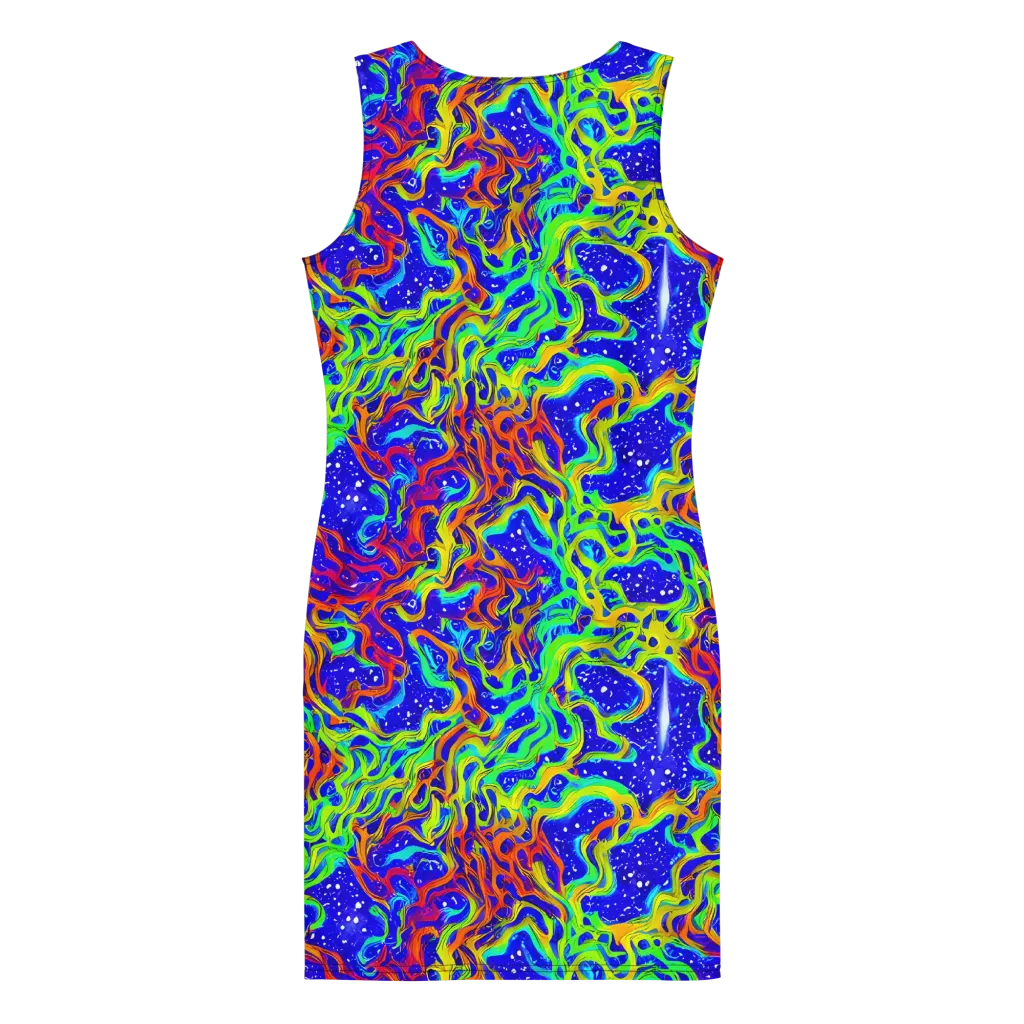 Cosmic Liquefaction on Bodycon Dress — Back