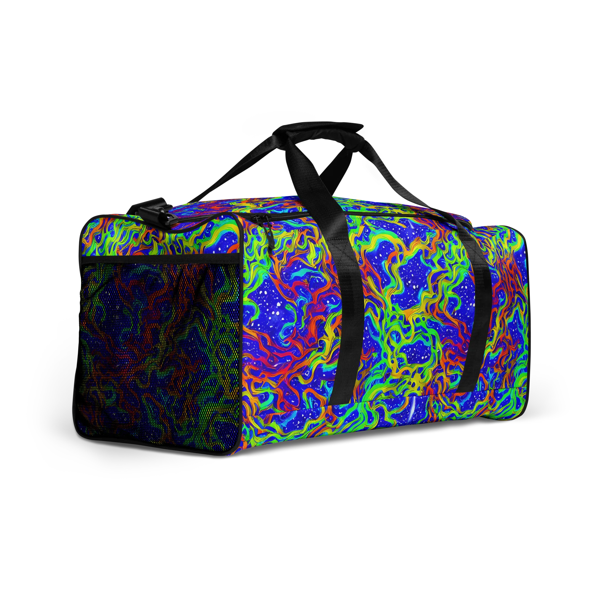 Cosmic Liquefaction on Duffle Bag — Right Front