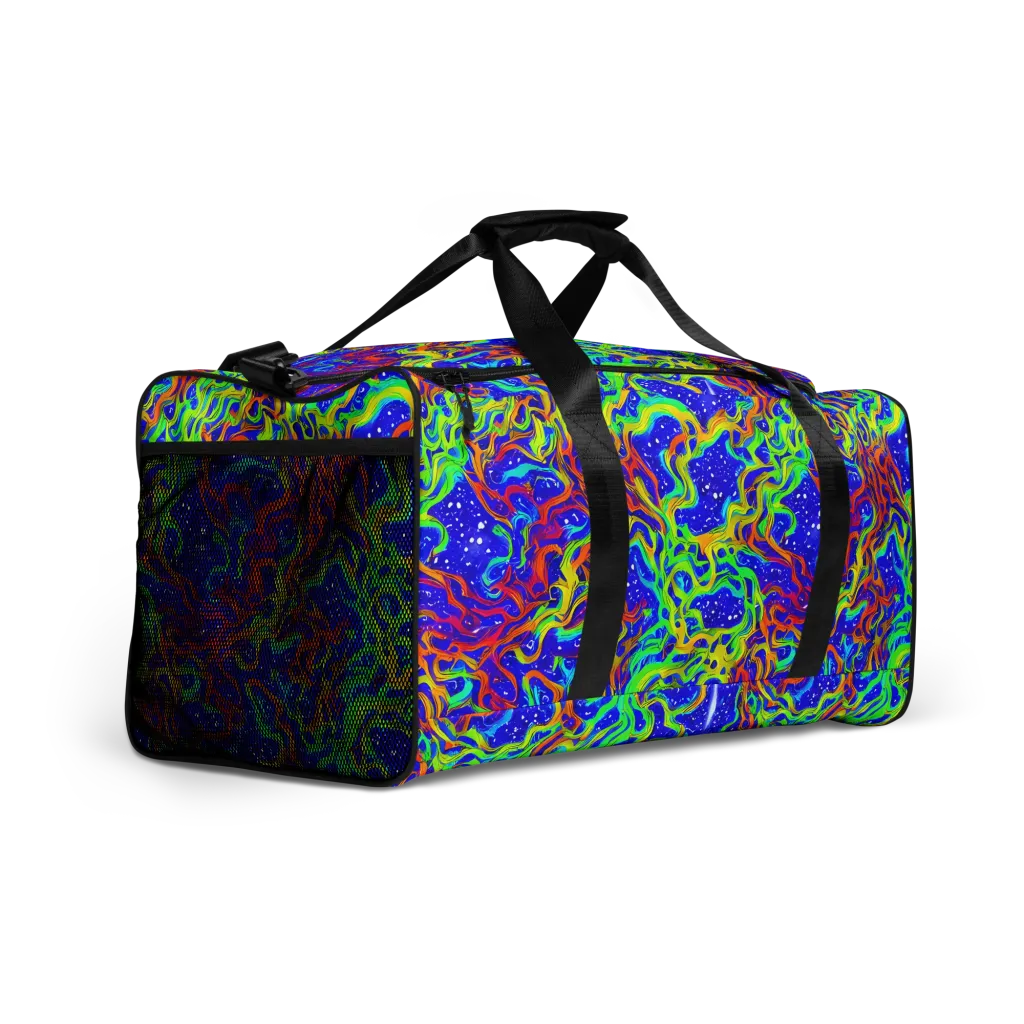 Cosmic Liquefaction on Duffle Bag — Right Front